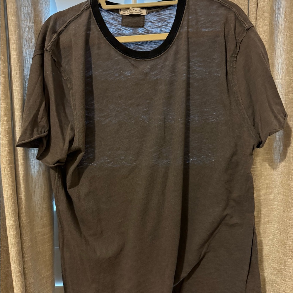 Free People dark gray t-shirt